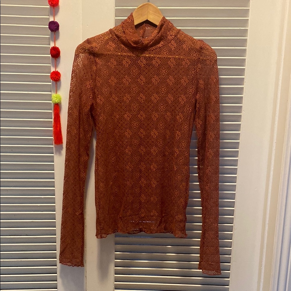 Intimately Free People Lace Long Sleeve Top